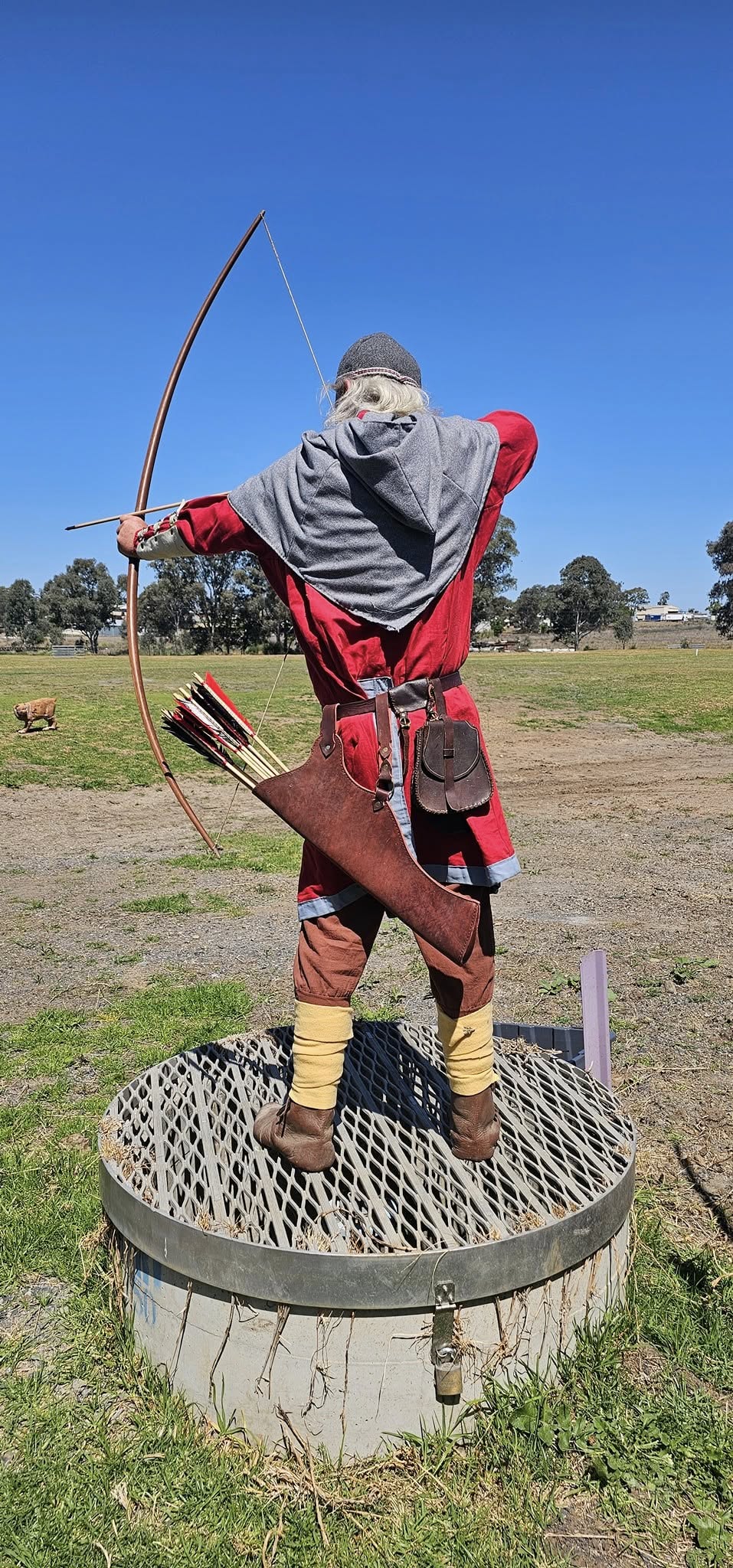 Archery participant on the range