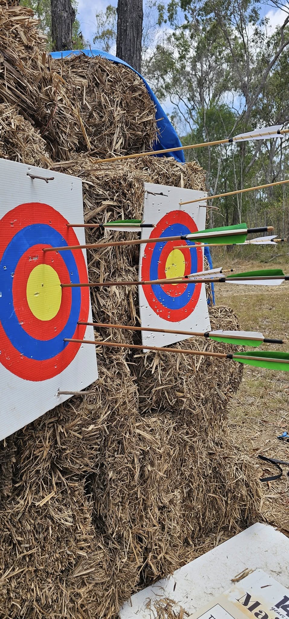 Targets set out for archery rounds