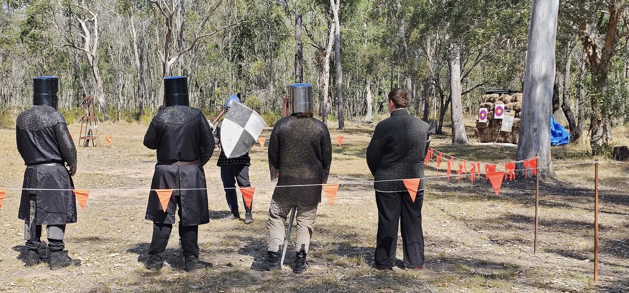Crusade style combat training session