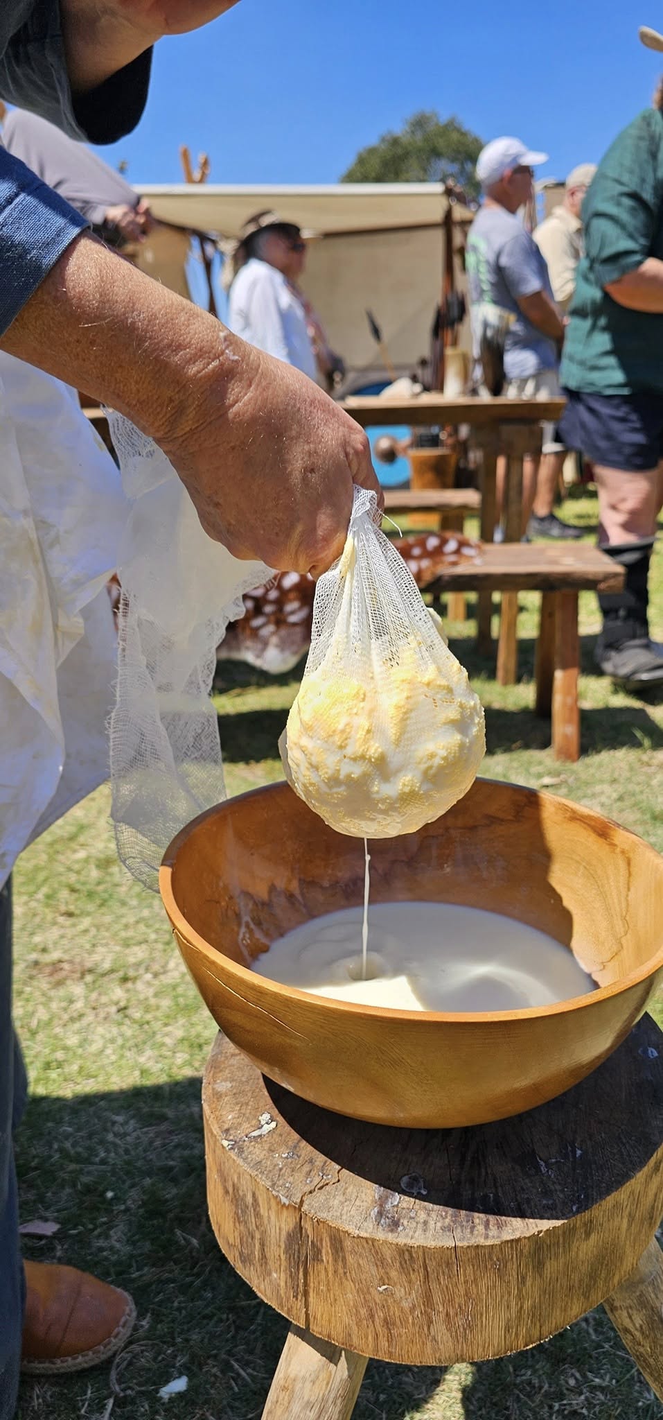 Butter making process step two