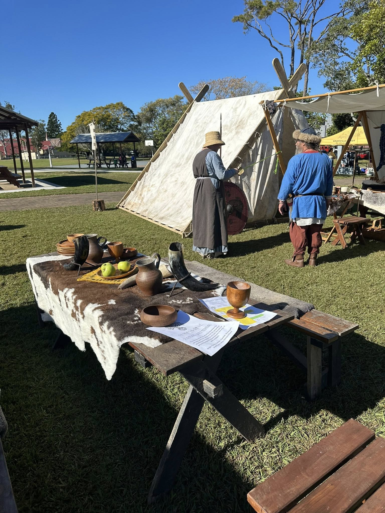 Medieval crafts demonstration